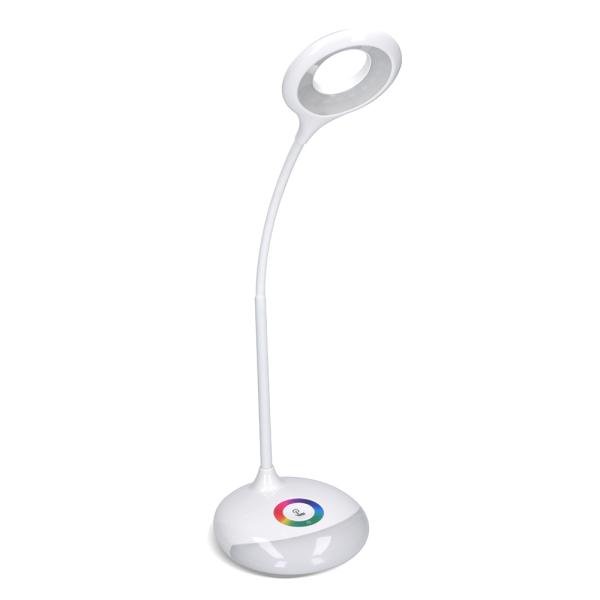 Solight LED stolní lampička nabíjecí,  5W,  RGB podsvícení,  stmívatelná,  USB napájení4