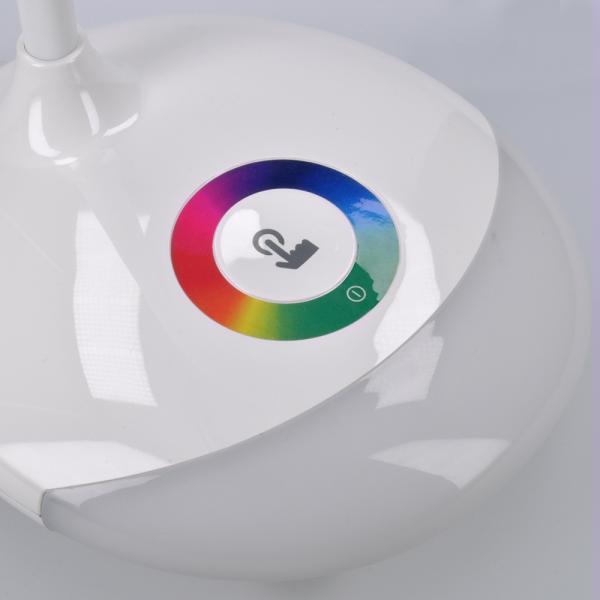 Solight LED stolní lampička nabíjecí,  5W,  RGB podsvícení,  stmívatelná,  USB napájení7