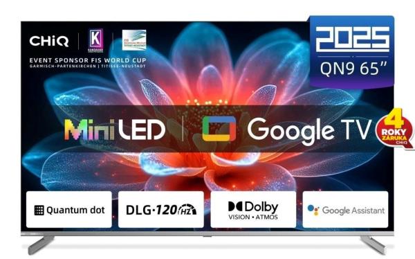 CHiQ M65QN9V TV 65",  UHD MiniLED  Google TV DLG 120 Hz