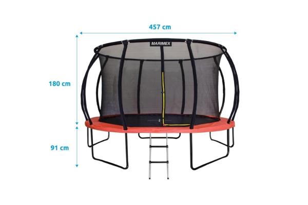 Marimex Premium trampolína 457 cm + vnitřní ochranná síť + schůdky ZDARMA0