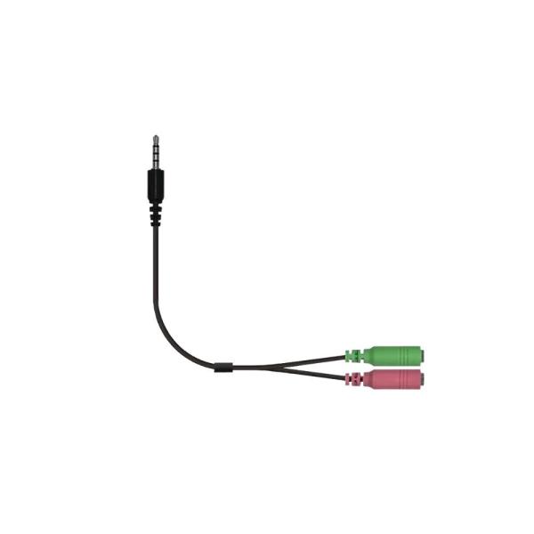 GENIUS ACC-100 audio adaptér 2x female 3, 5mm jack na 1x male 3, 5" jack