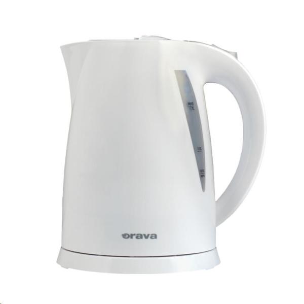 Orava VK-3117 W varná konvice 2000 W,  1.7 l,  automatické vypnutí,  bílá0