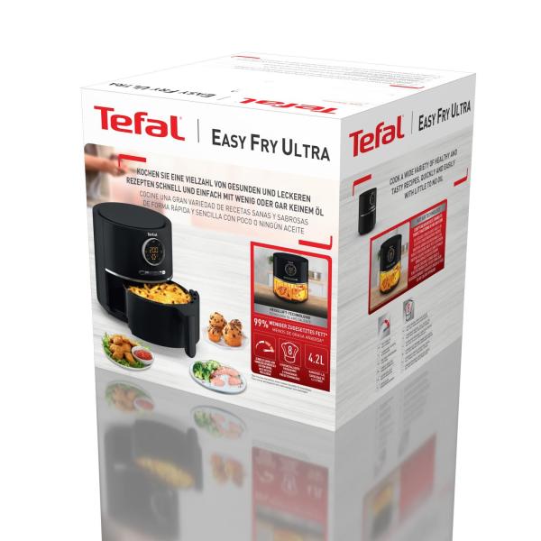 Tefal Ultra Fry EY1118 horkovzdušná fritéza,  4.2 l,  od 80 do 200 °C,  černá5