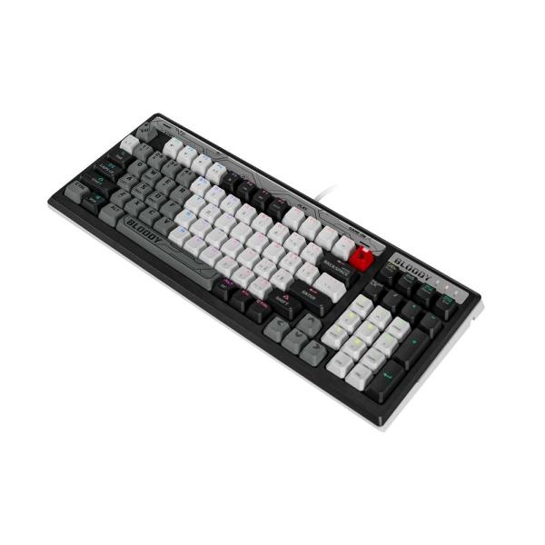 A4tech Bloody B950 podsvícená mechanická herní klávesnice RGB,  Brown Switch,  USB,  CZ,   šedá3