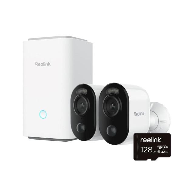 REOLINK Home Hub,  2x Argus Series B310 + 128GB microSD karta