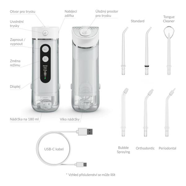 TrueLife AquaFloss Mini M50 - ústní sprcha - bílá7