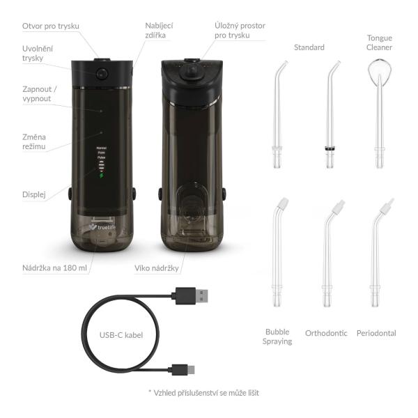 TrueLife AquaFloss Mini M50 - ústní sprcha - černá8