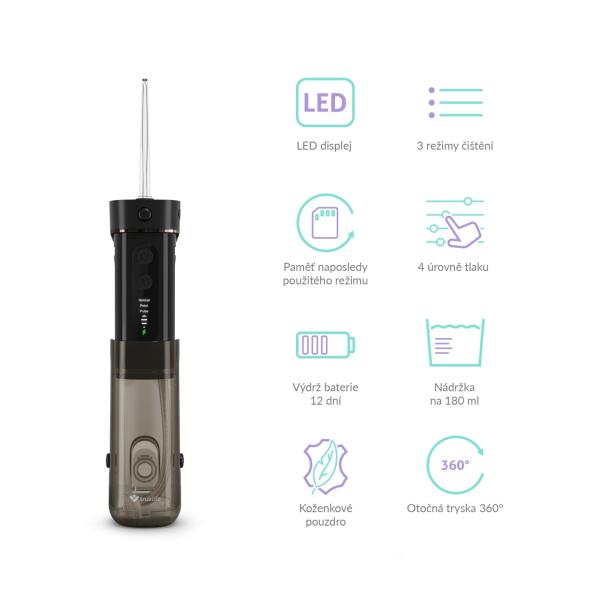 TrueLife AquaFloss Mini M50 - ústní sprcha - černá3