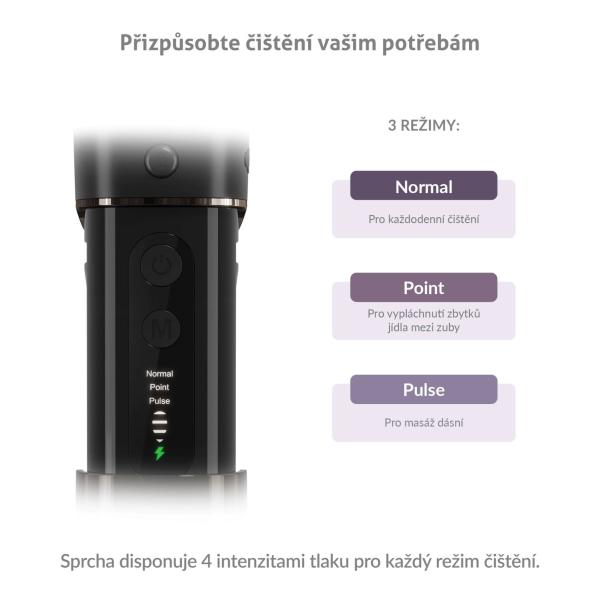 TrueLife AquaFloss Mini M50 - ústní sprcha - černá1