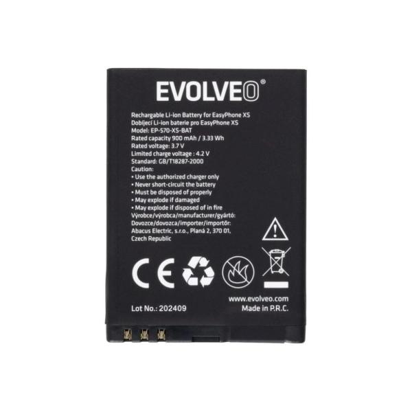 EVOLVEO orig. batéria 900 mAh pre EasyPhone ID/ EG/ XS (EP-400/ 550/ 570)