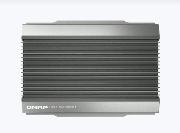 QNAP QNA-UC10G2T adaptér USB-C/ Thunderbolt 4 na 2x 10GBASE-T (2x10GbE, 1xUSB-C4/ TB4, fanless)4