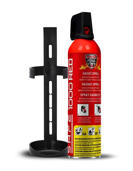 Safe SET Hasicí sprej 1000 RED + držák 100C