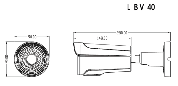Veria AHD bullet kamera  LBV40AD400V-L1