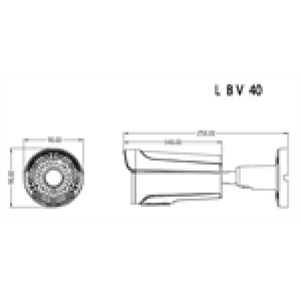 Veria AHD bullet kamera  LBV40AD400V-L2