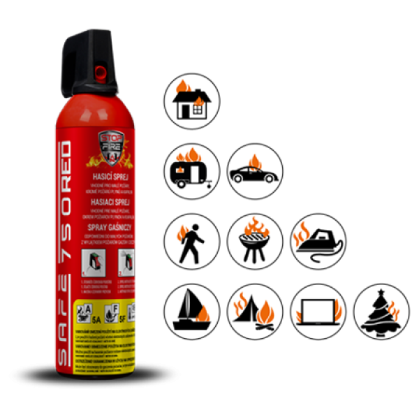 Safe Hasicí sprej  750 RED