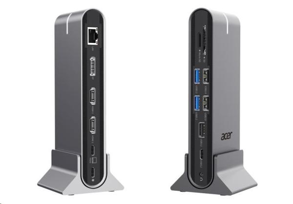 ACER 15in1 USB Type-C Universal Mini-dock: Host interface: USB-C,  2x USB-A 2.0,  1x USB-A 3.2 Gen2,  1x USB-A 3.2 Gen1,  11