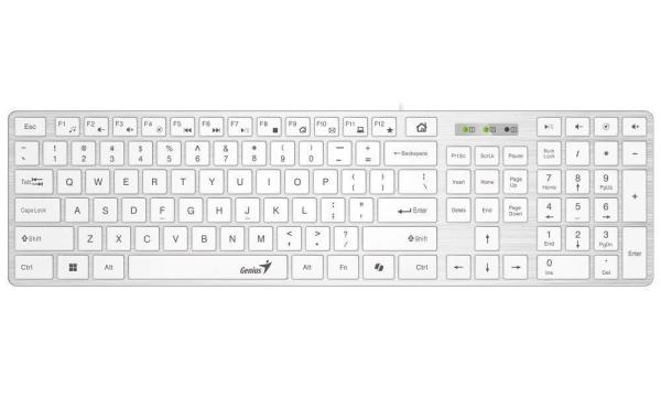 GENIUS Slimstar 126 klávesnica + Copilot biela