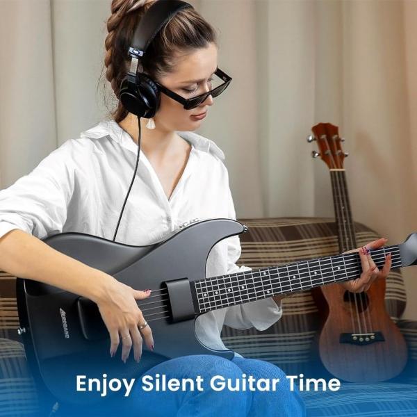 Aeroband Guitar - Smart Elektrická Kytara pouzdro,  černá6