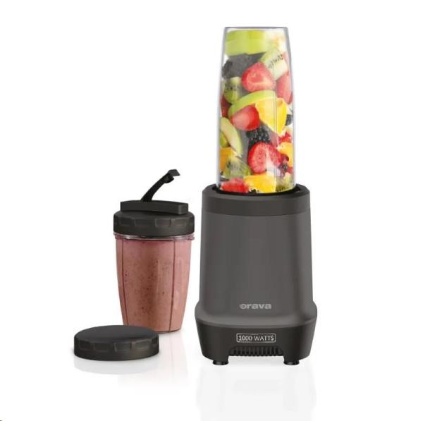 Orava smoothie mixér s 3 nádobami,  1000 W,  2 druhy nerezových nožů