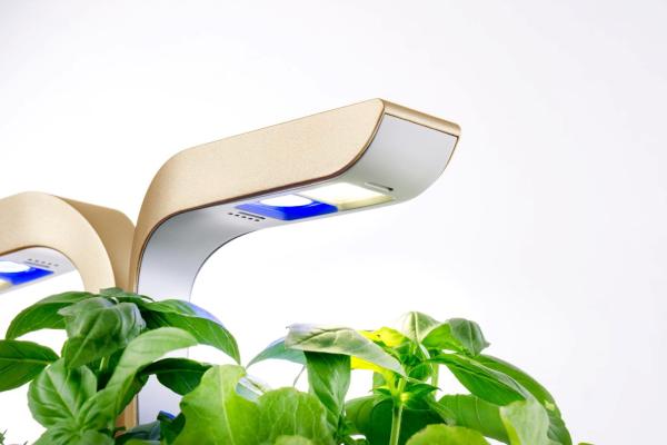 Véritable CONNECT - Smart automatický květináč s regulací osvětlení,  bílá-champagne + 4 bylinkové náplně4
