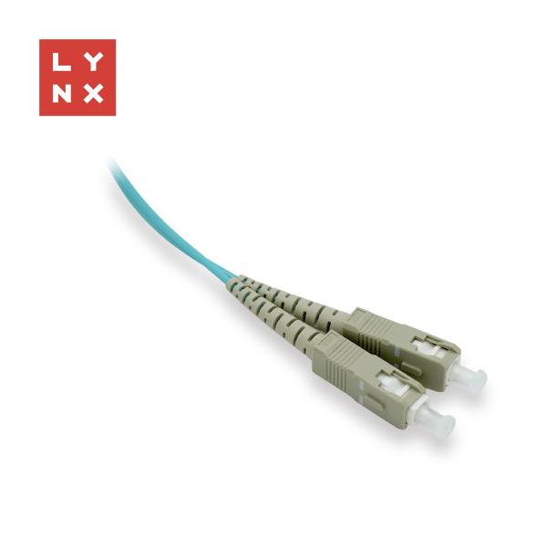 LYNX duplexní patch kabel MM,  OM3,  SC/ SC,  50/ 125µm,  15m