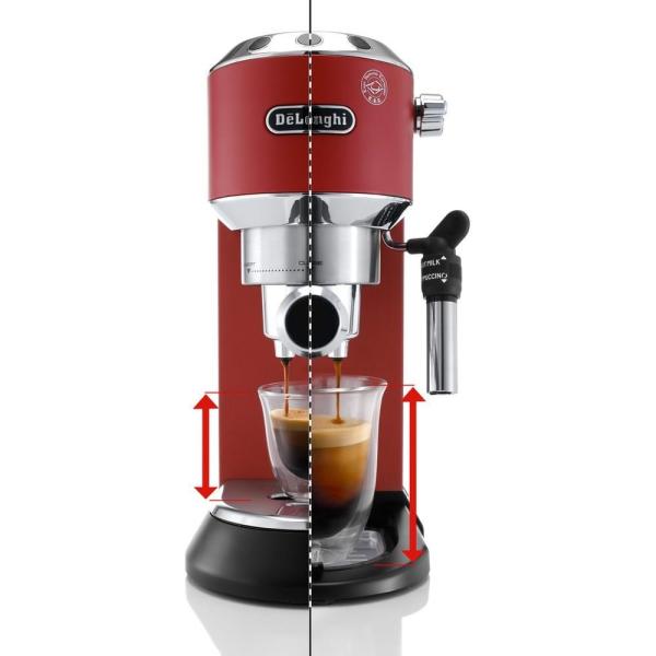 DeLonghi Dedica EC 685.R pákový kávovar,  červená5