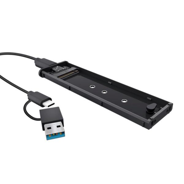 TRUST Externí box pro M.2 SSD,  USB-C 3.2 Gen2,  M.2 2280,  černá1