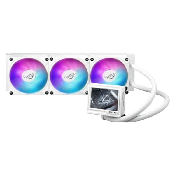 ASUS vodní chladič CPU AIO ROG RYUJIN III 360 ARGB EXTREME,  3x120mm,  LGA1851,  AM5,  bílá