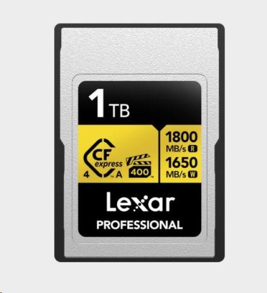 Lexar CFexpress 4.0 Pro Gold,  VPG400,  R1800/ W1650 (Type A) 1TB