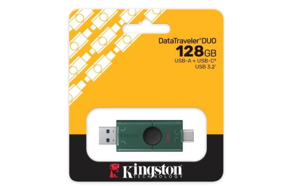 DataTraveler Duo G2/ 128GB/ USB 3.2/ USB-A + USB-C/ Zelená