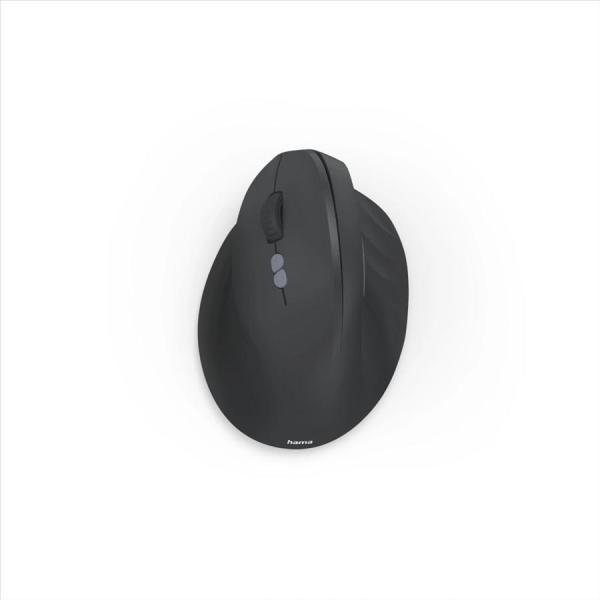 Hama vertikálna ergonomická bezdrôtová myš EWM-600L,  pre ľavákov,  nabíjacia,  čierna