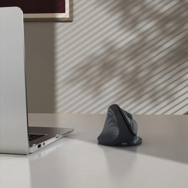 Hama vertikálna ergonomická bezdrôtová myš EWM-600L,  pre ľavákov,  nabíjacia,  čierna5