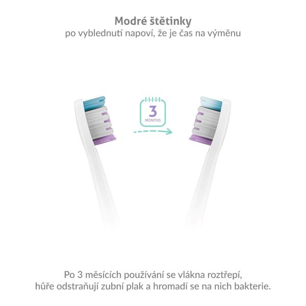 TrueLife SonicBrush Clean-series heads Sensitive white 2 pack2