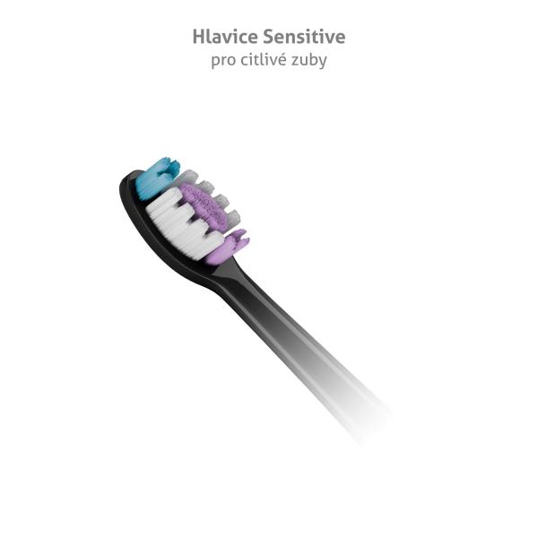 TrueLife SonicBrush Clean-series heads Sensitive black 2 pack1