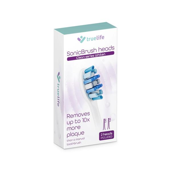 TrueLife SonicBrush Clean-series heads Whiten white 2 pack3