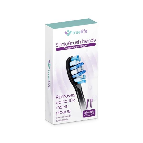 TrueLife SonicBrush Clean-series heads Whiten black 2 pack3