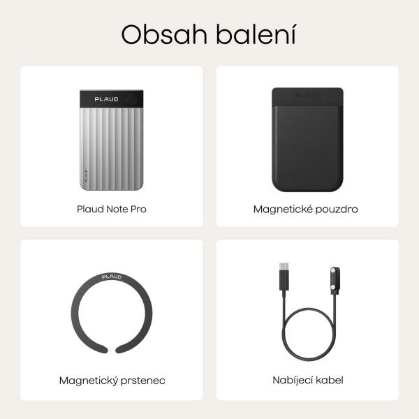 PLAUD Note PRO Silver - AI hlasový záznamník6