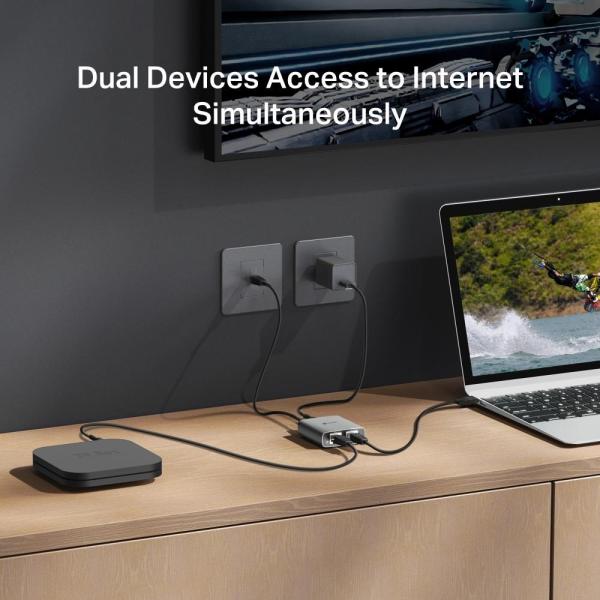 TP-Link EH210 ethernet gigabit splitter (3xGbE, USB-C)3