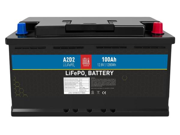 A2D2 batéria LiFePO4 12, 8V 100Ah F15 SELF-HEAT Car Battery Case (Gotion cells)