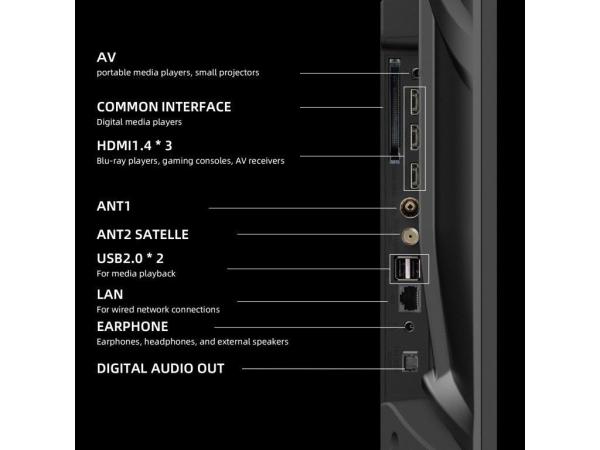 CHiQ L43QST TV 43",  FHD,  QLED,  ultratenká,  Android14,  Dolby Audio,  Frameless4