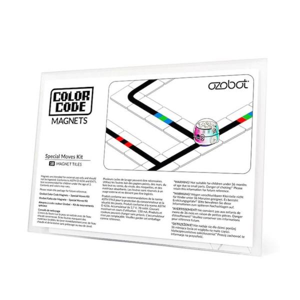 Ozobot sada magnetů s barevnými kódy pro speciální pohyby,  18 ks