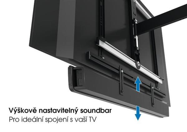 Vogel"s Univerzální soundbar držák,  uchycení na TV držák,  nastavení šířky a výšky8