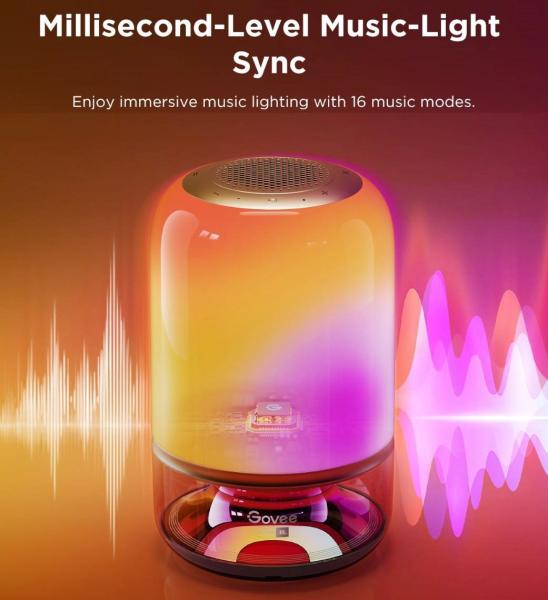 Govee Table Lamp 2 RGBW Akumulátorová lampa s reproduktorem - zvuk od JBL0