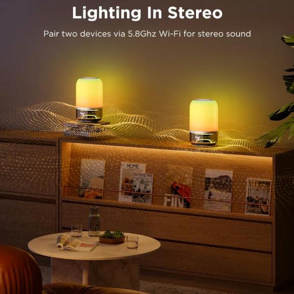 Govee Table Lamp 2 RGBW Akumulátorová lampa s reproduktorem - zvuk od JBL2