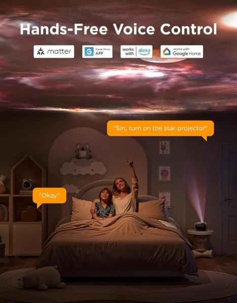Govee Galaxy Light Projector 2 Pro Matter s reproduktorem2