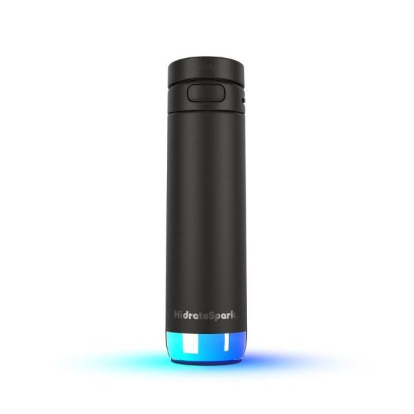 HidrateSpark PRO 2 chytrá lahev s brčkem,  621 ml,  černá