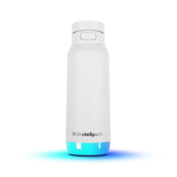 HidrateSpark PRO 2 chytrá lahev s brčkem,  950 ml,  bílá