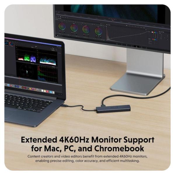 Hyper® EcoSmart™ Gen.2 USB-C 7-in-1 Hub 100W PD Pass-thru2