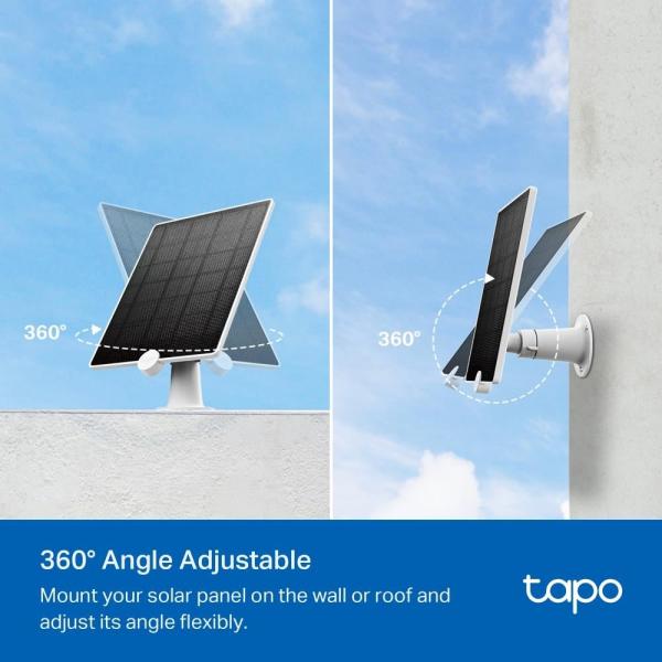 BAZAR - TP-Link Tapo A200 solární panel k Tapo C425,  Tapo C420,  Tapo DS205 - Rozbaleno (Komplet)4