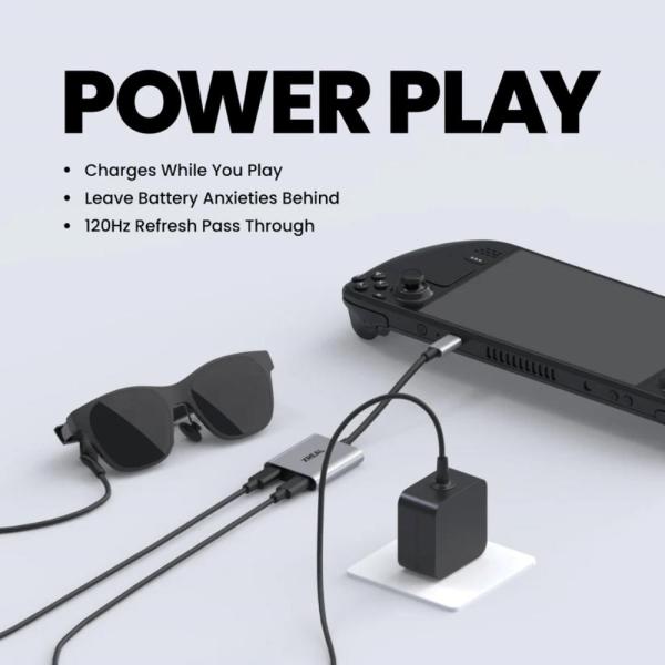 XREAL Dokovací stanice USB-C,  45W,  Pro XREAL Brýle,  šedá2